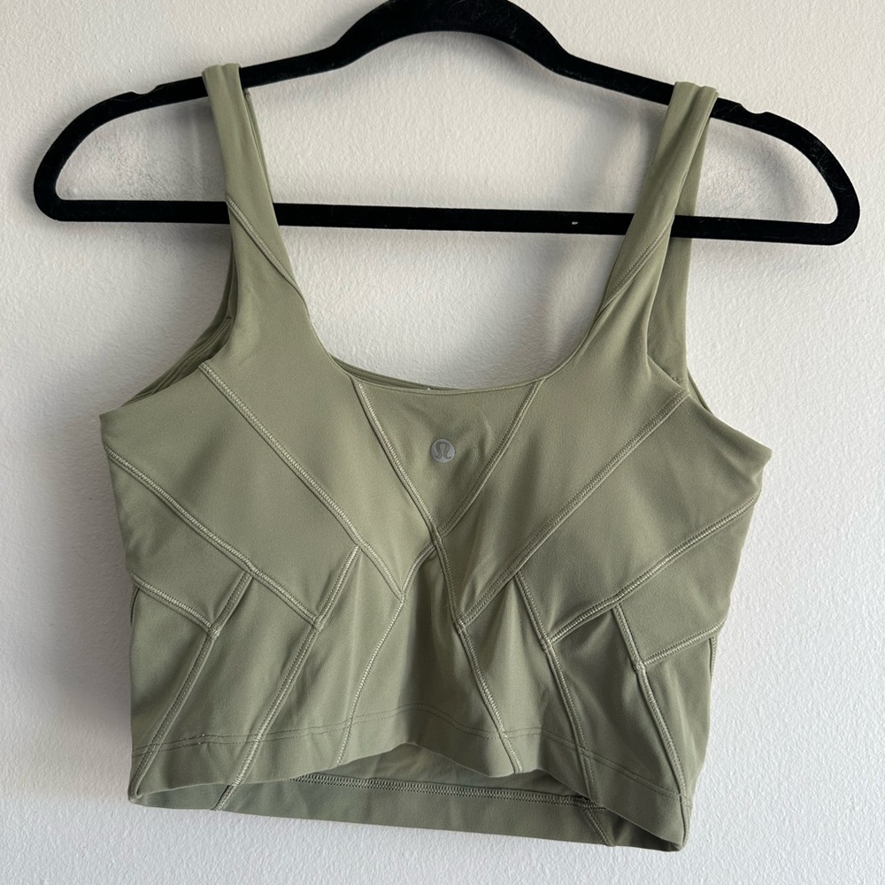 Lululemon Nulu Fold Tight Crop Yoga Tank Top